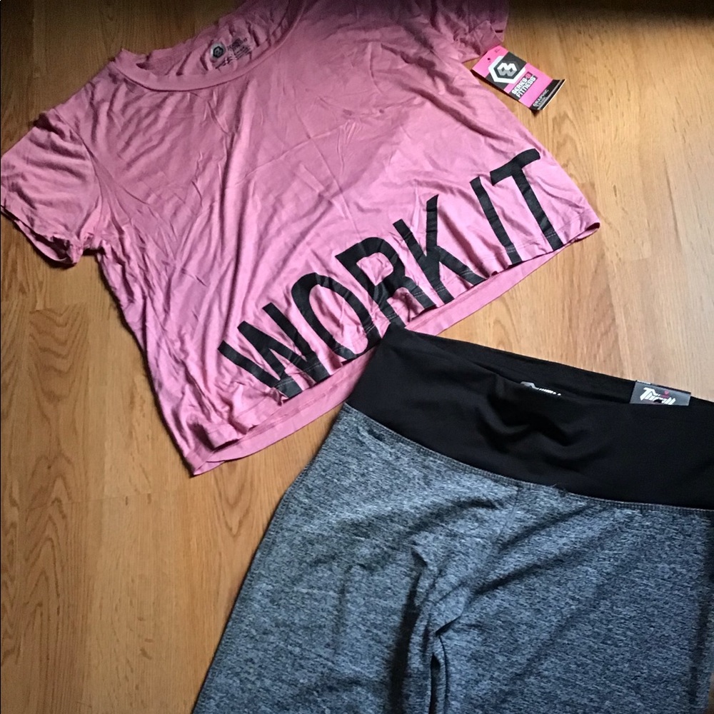 2pc  NWT 🏋️‍♀️ SERIES FITNESS  WORK OUT OUTFIT
